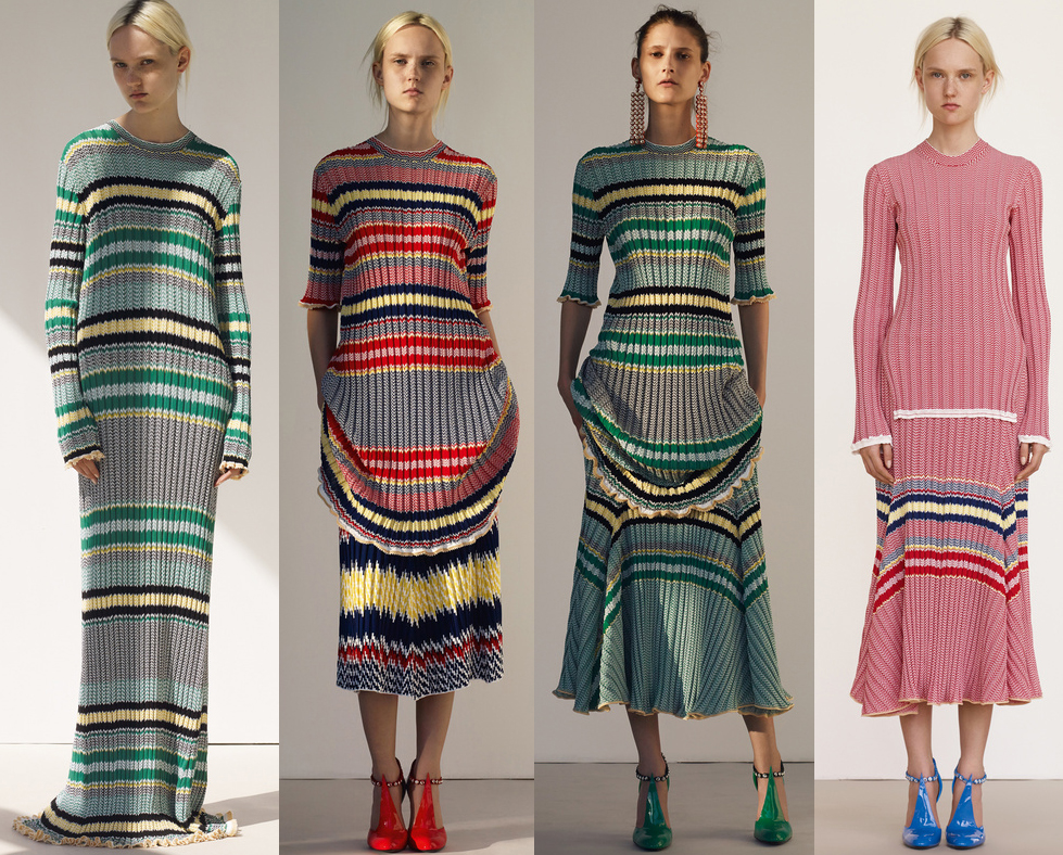 zara striped knit dress